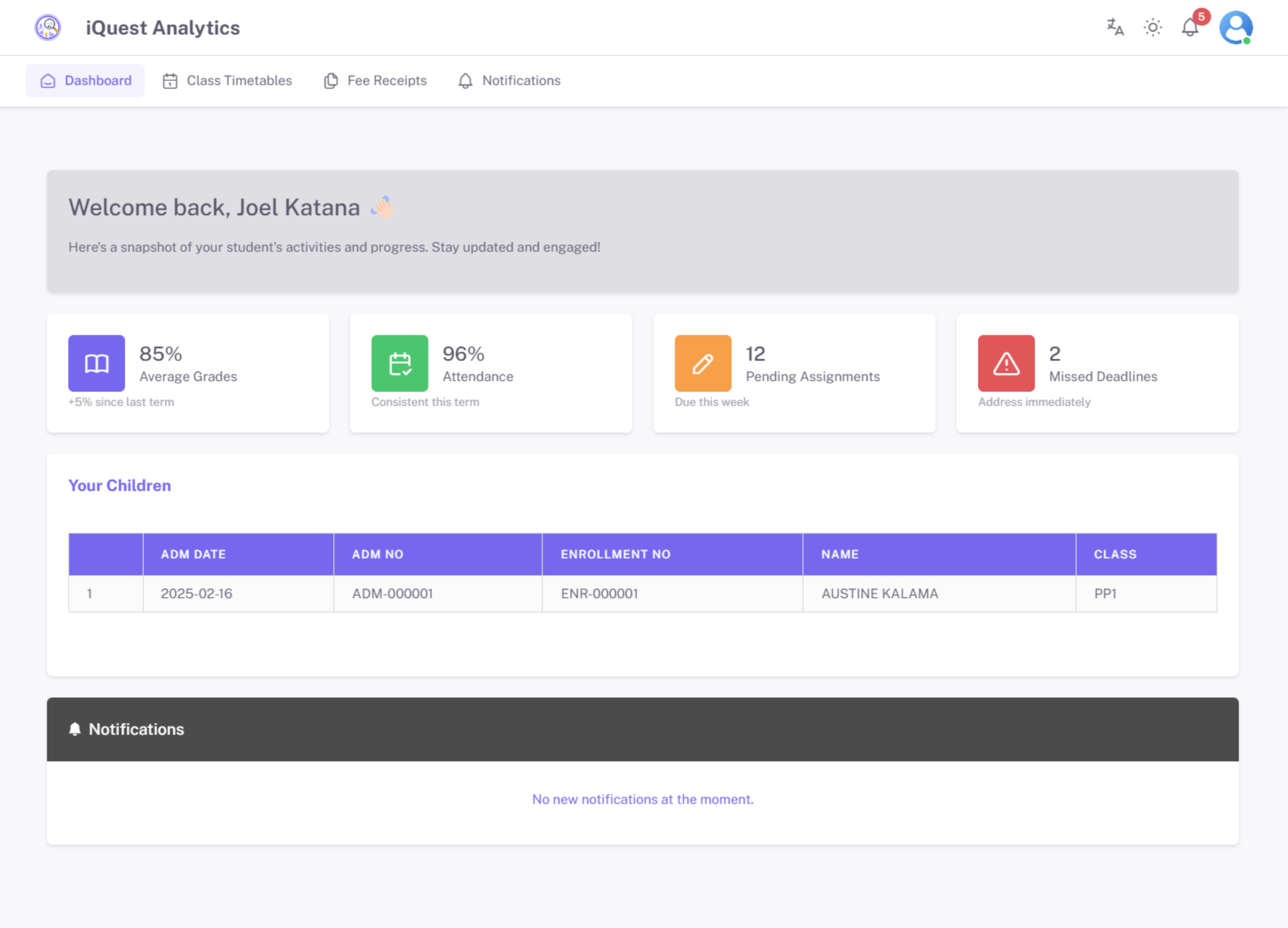 Parent & Student Portals